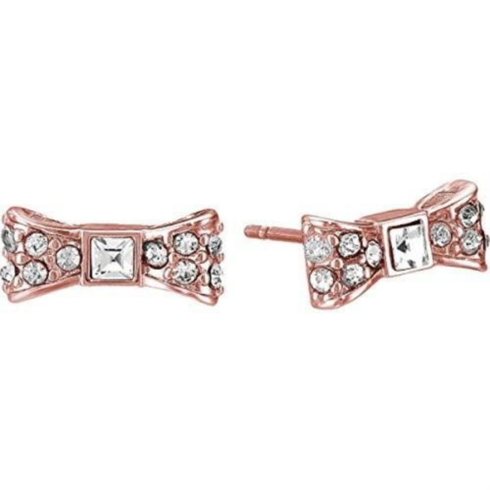 Kate Spade ready set bow studs - rose gold